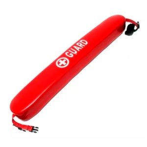 Tubo de rescate de 40 pulgadas color rojo con clip de acetal